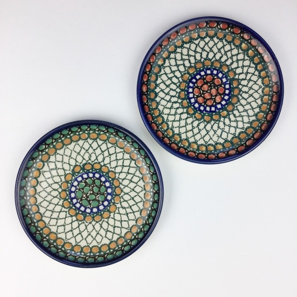 Ceramika Artystyczna Other - Polish Pottery Set of 2 Round Plates